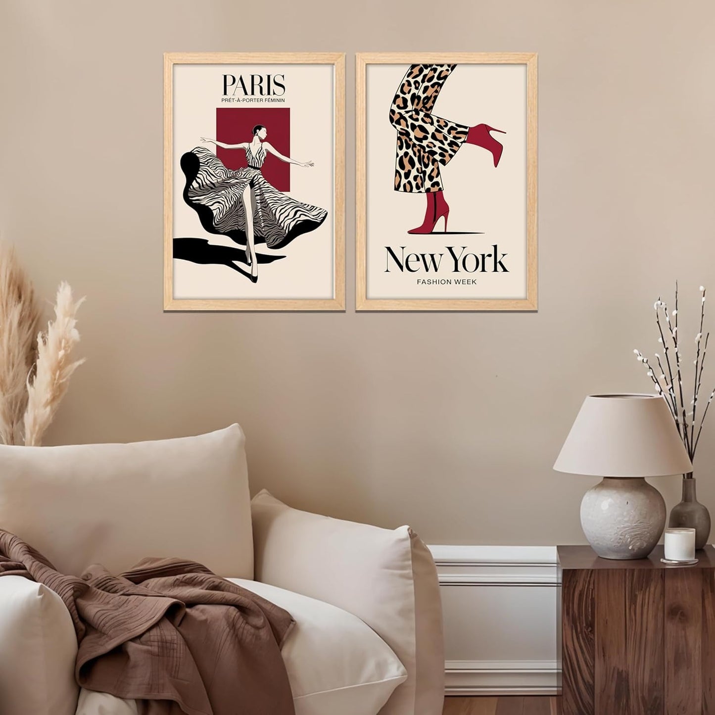 Fashion Capitals – New York & Paris Wall Art Duo