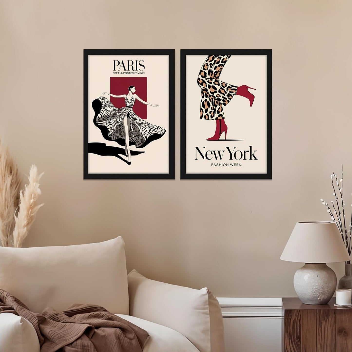 Fashion Capitals – New York & Paris Wall Art Duo