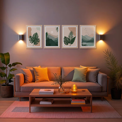 Botanical Mountain Wall Frame Set