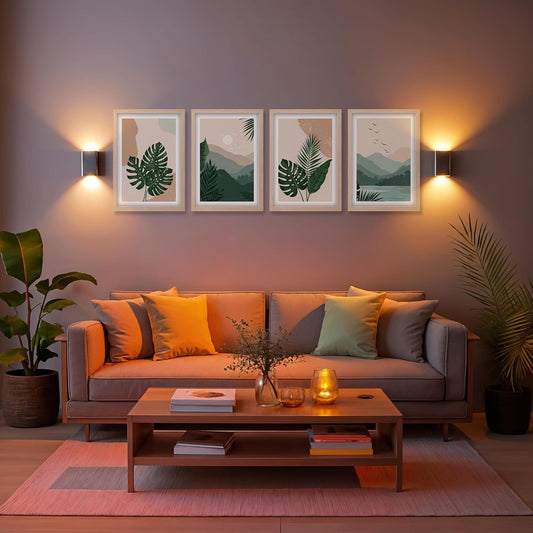 Botanical Mountain Wall Frame Set