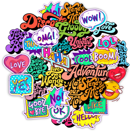 Vibrant Pop Art Graffiti Sticker