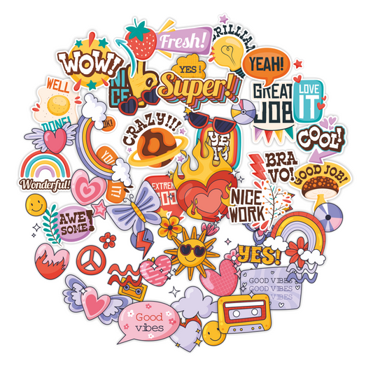 Cute & Vibrant Love Sticker Pack
