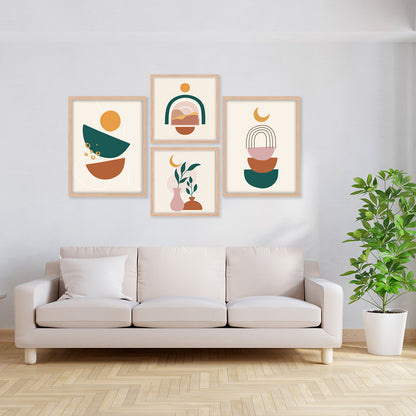 Boho Abstract Wall Art Set