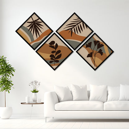 Boho Leaf Art Wall Frames