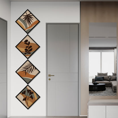 Boho Leaf Art Wall Frames