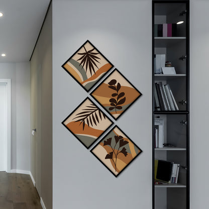 Boho Leaf Art Wall Frames