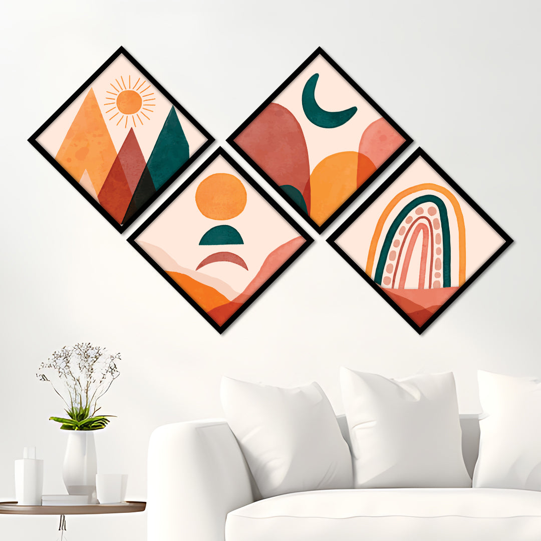Vibrant Horizons Wall Frame Set