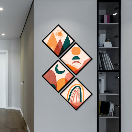 Vibrant Horizons Wall Frame Set