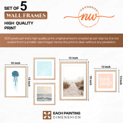 Beach Vibes Wall Set of 5