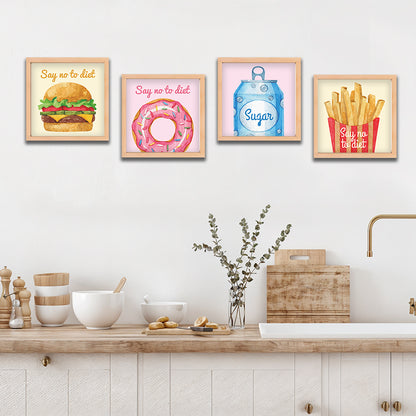 Say No to Diet Food Art Set