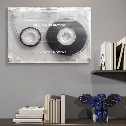 Clear Cassette Tape Art Print Wall Canvas