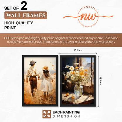Whimsical Cottage Wall Art Set of 2