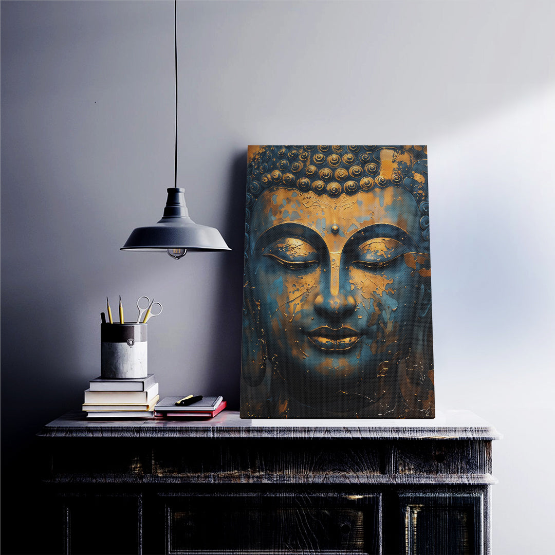 Golden Buddha Serenity Canvas