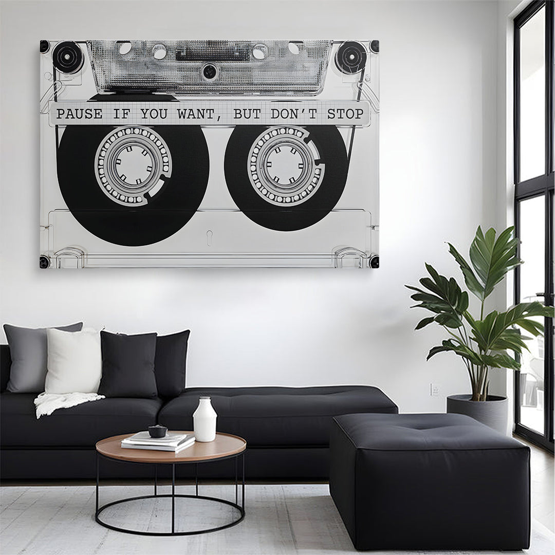 Vintage Audio Tape  Wall Canvas