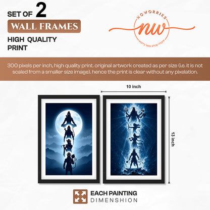 Shiva Divine Duo Wall Art