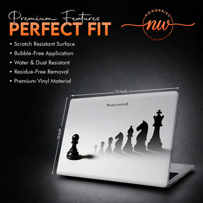 Pawn to King Evolution Chess Laptop Skin