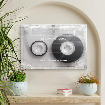 Clear Cassette Tape Art Print Wall Canvas