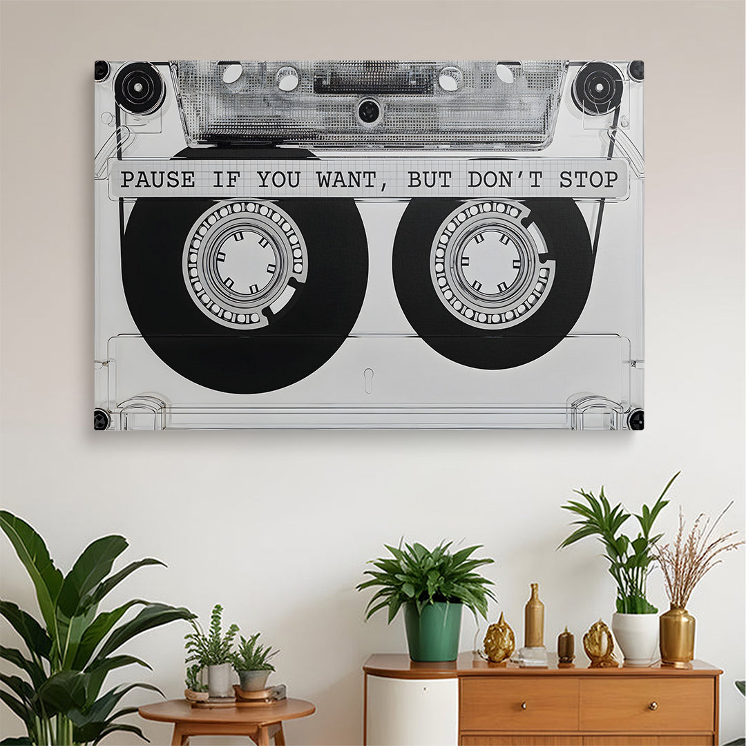 Vintage Audio Tape  Wall Canvas