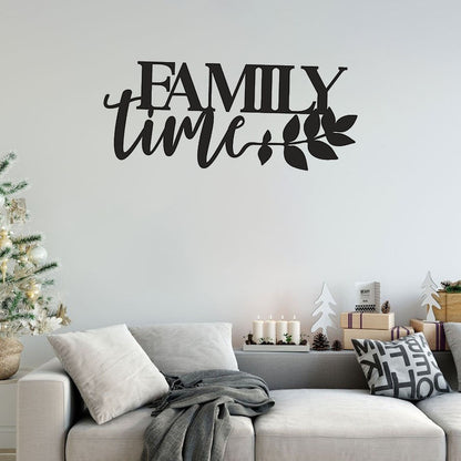 Family Time Pinewood Wall Art