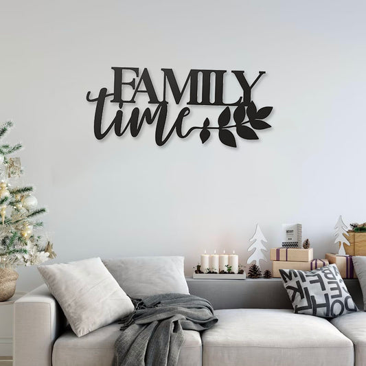 Family Time Pinewood Wall Art