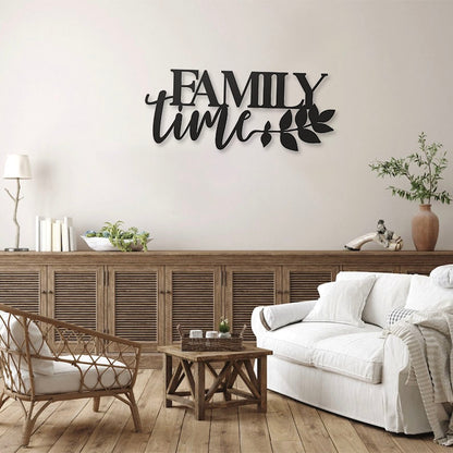 Family Time Pinewood Wall Art