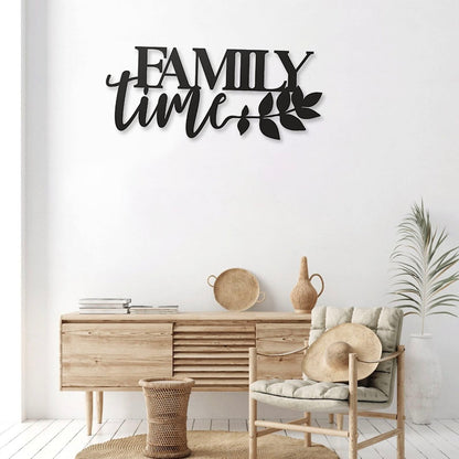 Family Time Pinewood Wall Art