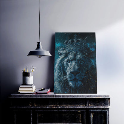 Crowned Lion Majesty Canvas