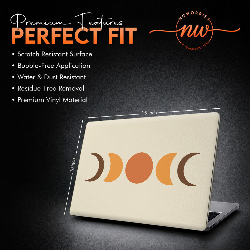 Abstract Crescent Moon Vinyl Laptop Skin