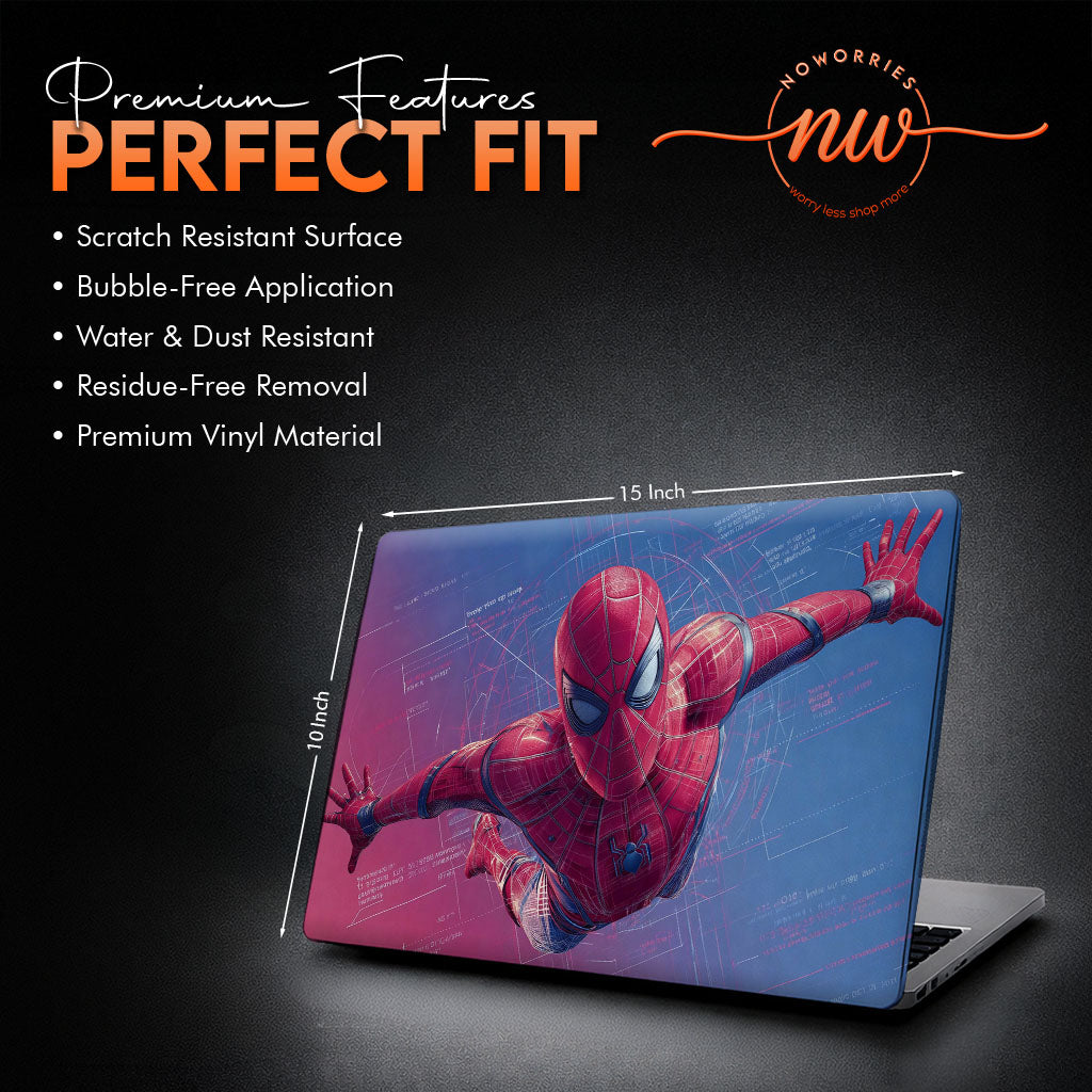Web Slinger Tech Aesthetic Superhero Graphic Laptop Skin