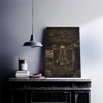 Vintage Anatomy Sketch Canvas