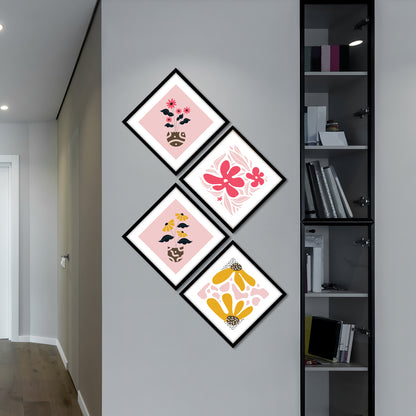 Pastel Bloom Diamond Wall Art Set