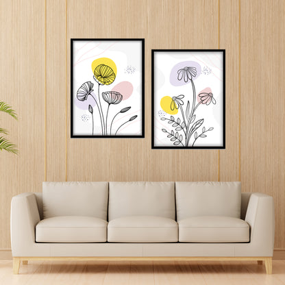 Bloom Sketch Wall Frame Set