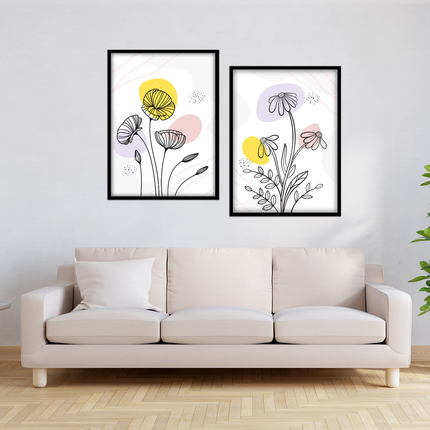 Bloom Sketch Wall Frame Set