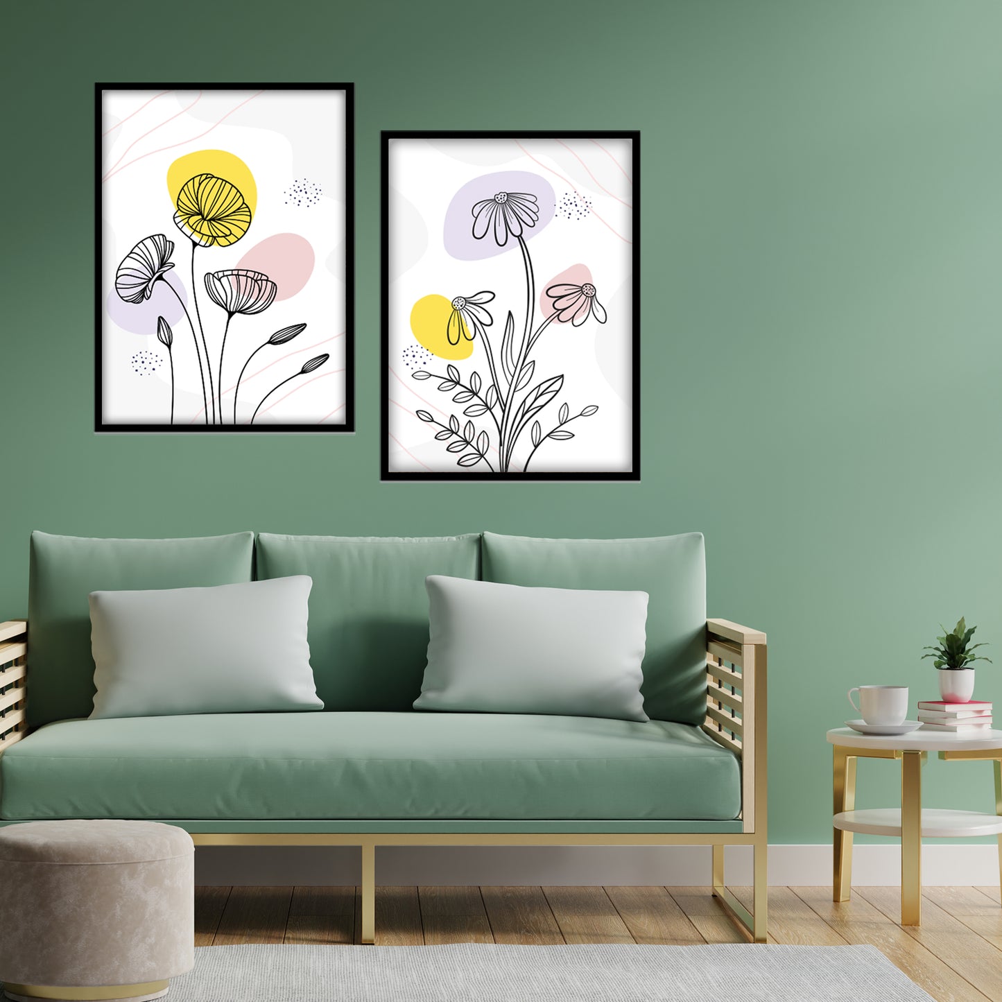 Bloom Sketch Wall Frame Set