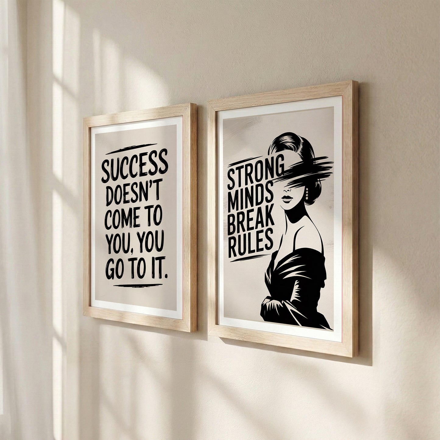 Just Be You Positive Vibes Wall Art Set of 2