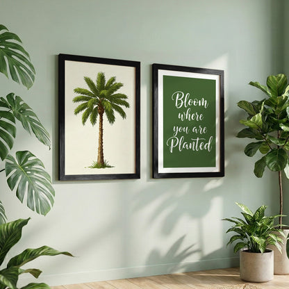 Bloom Where You Are Planted Wall Art Set of 2
