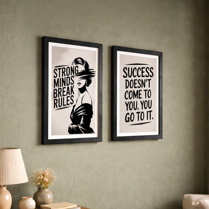 Just Be You Positive Vibes Wall Art Set of 2