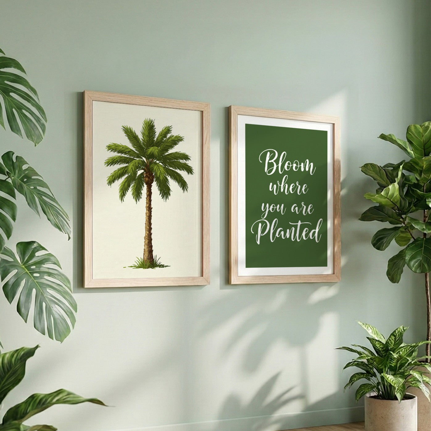 Bloom Where You Are Planted Wall Art Set of 2