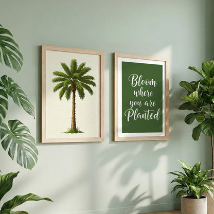 Bloom Where You Are Planted Wall Art Set of 2