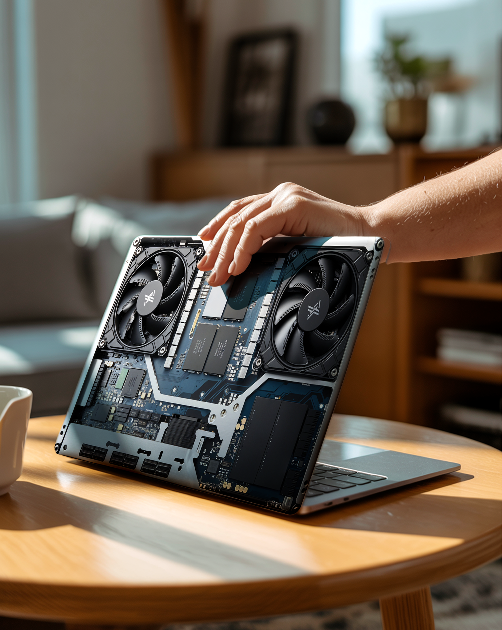 Quantum Core – Premium Tech Laptop Skin