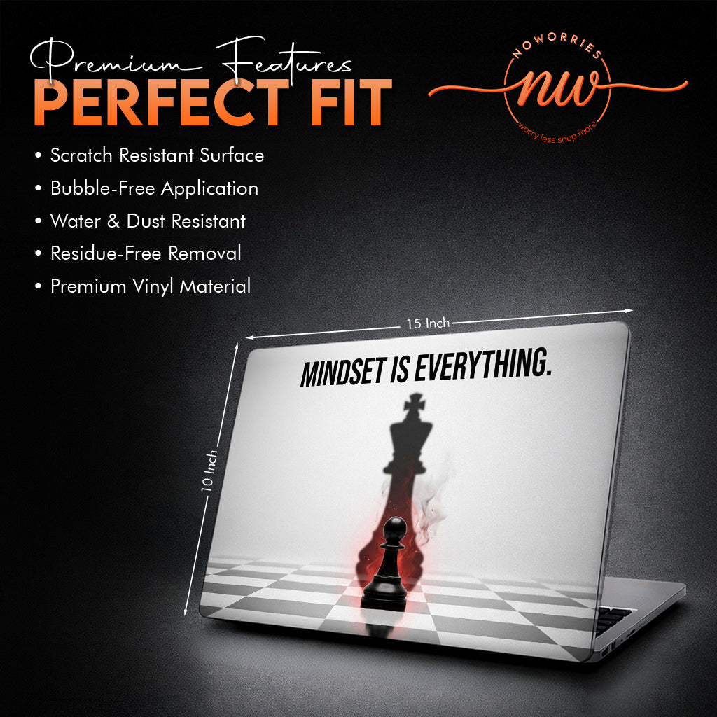 Chess Mindset Hustle & Success Aesthetic Laptop Skin