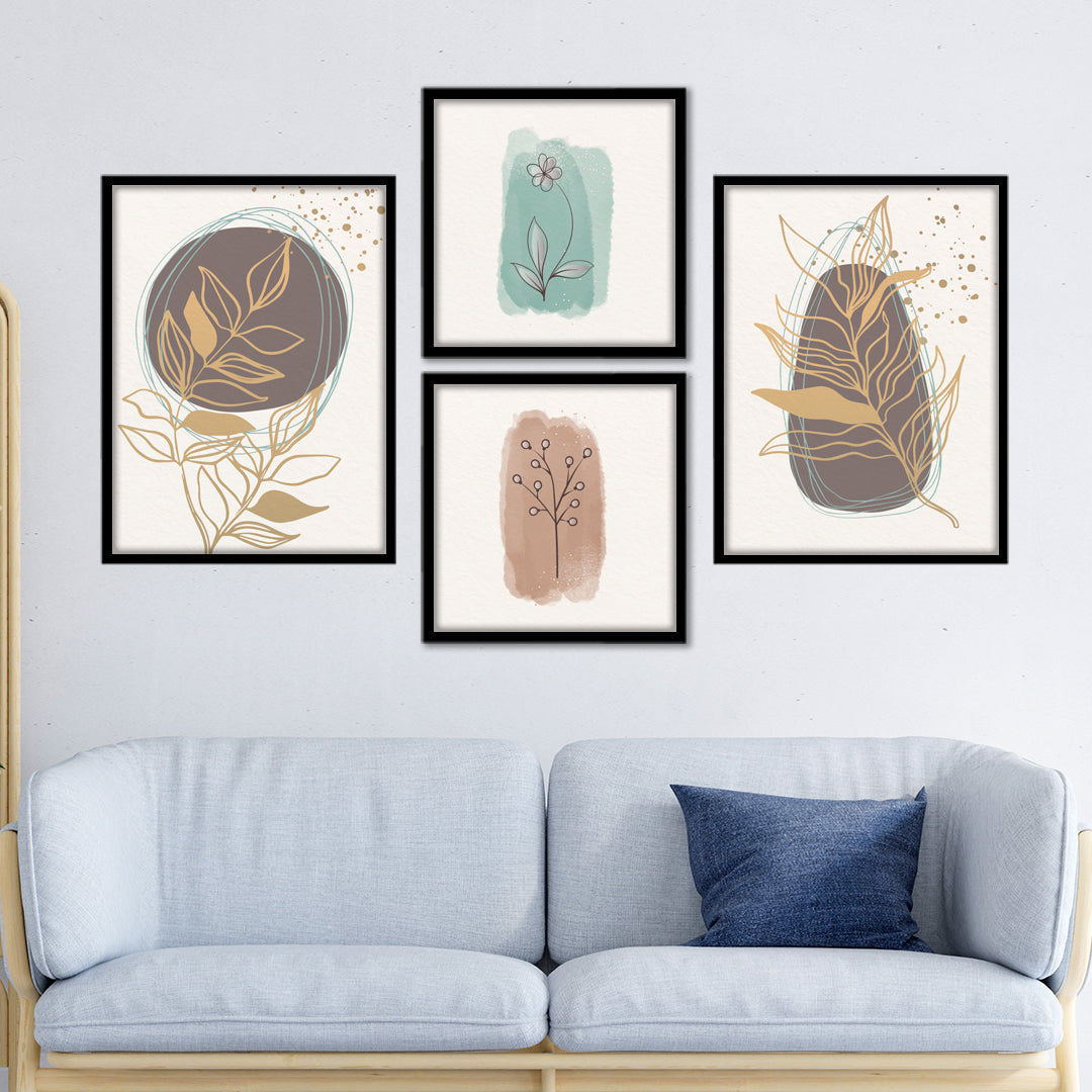 Minimal Botanical Set Wall Frame