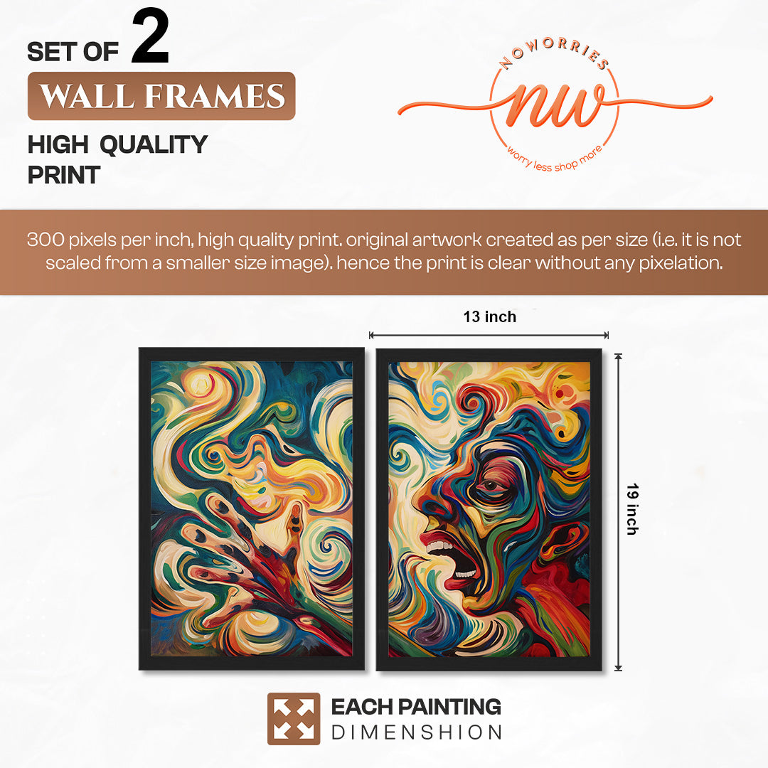 Expressionist Portrait Poster Set