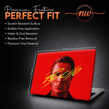 Patrick Bateman Cult Classic Film Aesthetic Laptop Skin