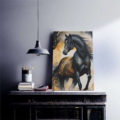 Black Stallion Canvas
