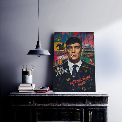 Retro Boss Graffiti Canvas