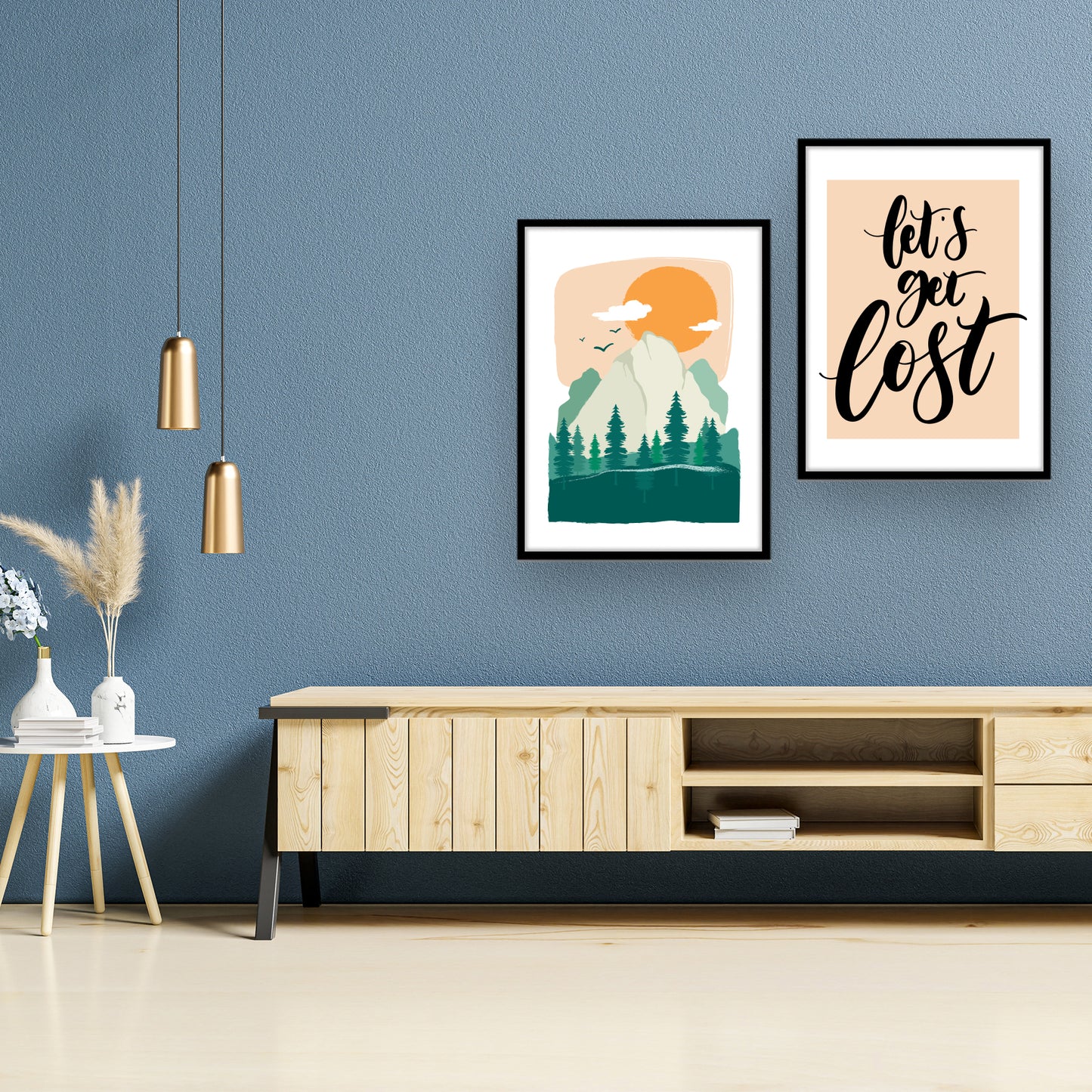 Illustrations of Exploration and Adventure Wall Frame
