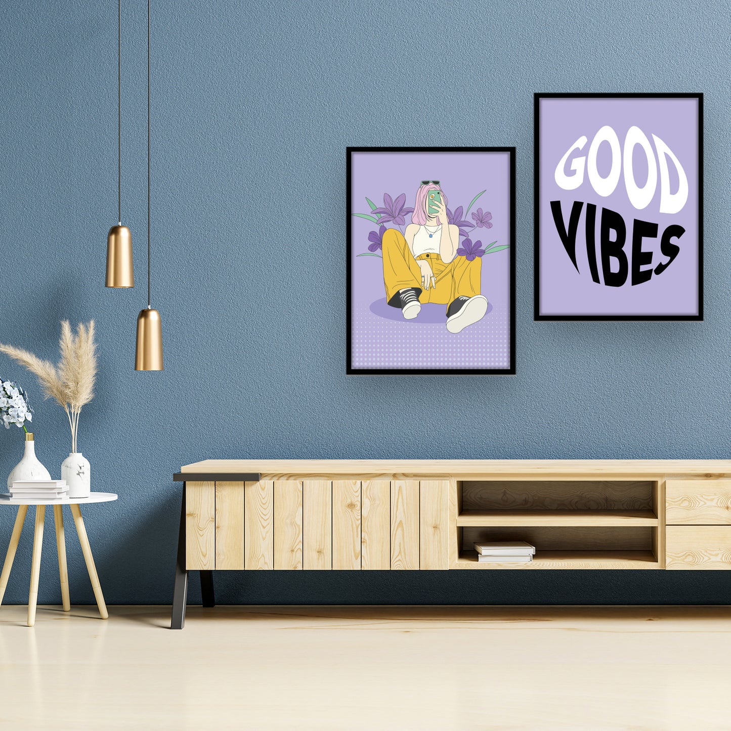 Rainbow Motivational Quote Gallery Wall Frame