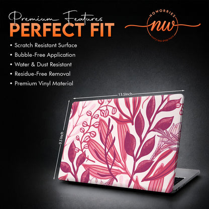 Pink Botanical Laptop Skin