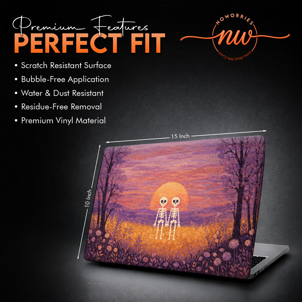 Eternal Love Skeletons Artistic Premium Laptop Skin